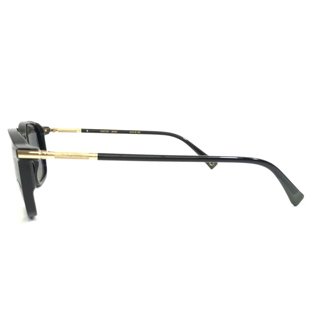 Etnia Barcelona Sunglasses CACTUS BKGD Black Gold Frame w/ Gradient Green Lenses